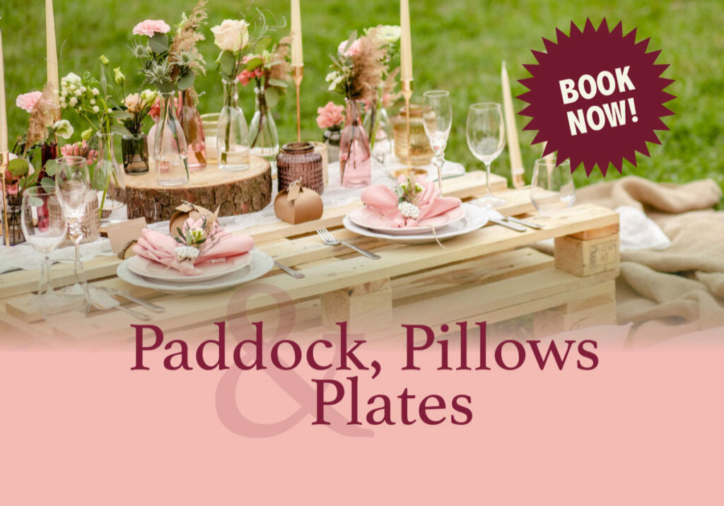 Paddock, Pillows & Plates